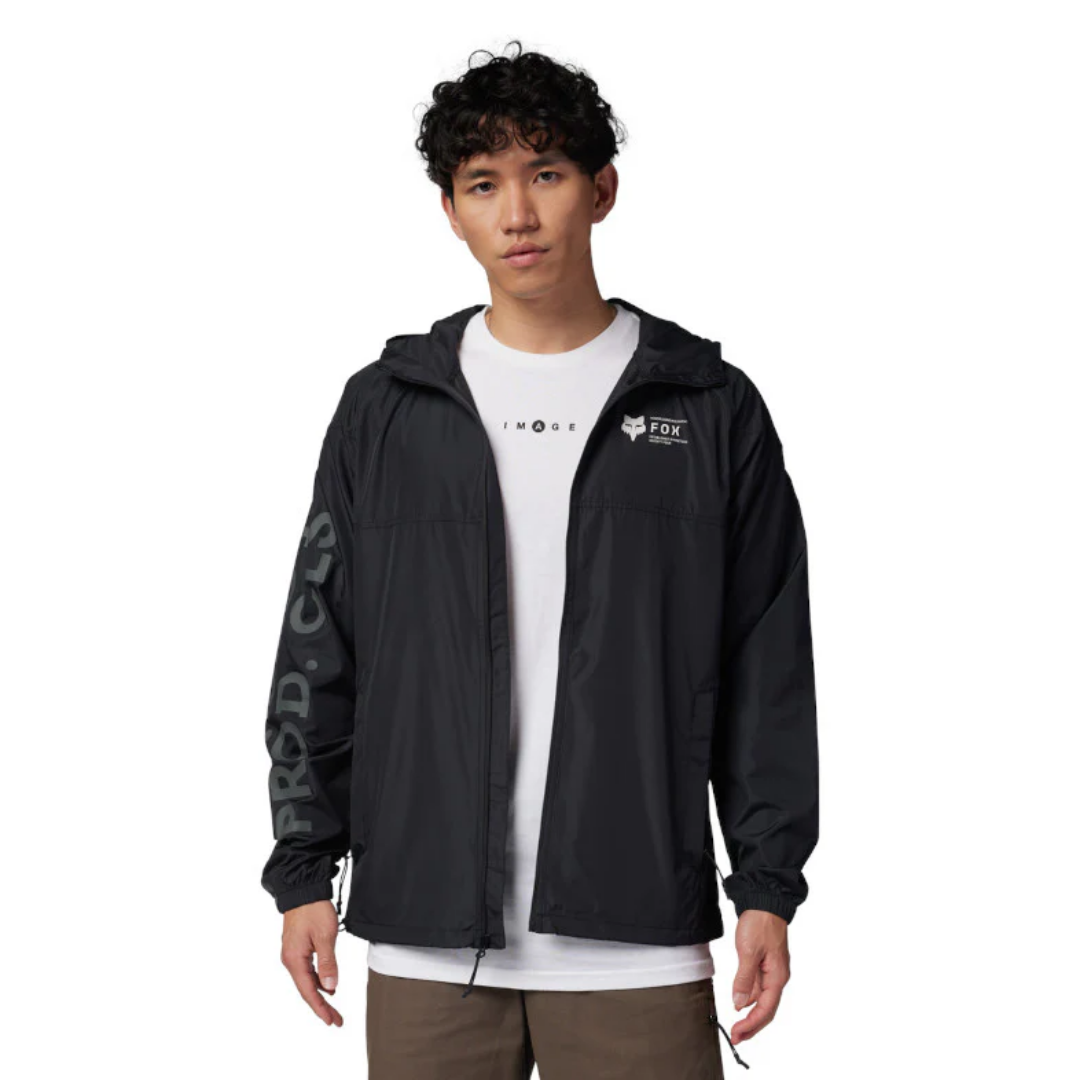 CHAQUETA ROMPEVIENTOS FOX BARGE [NEGRO]