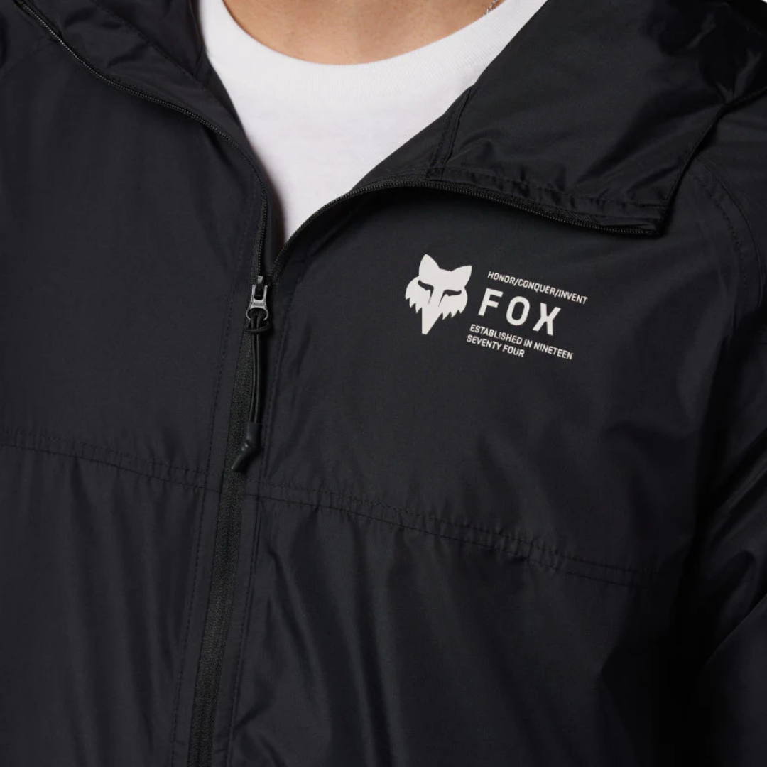 CHAQUETA ROMPEVIENTOS FOX BARGE [NEGRO]