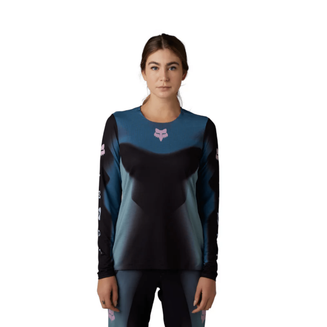 JERSEY FOX FLEXAIR LS TS57 [NEGRO] (PARA MUJER) - Todo Riders