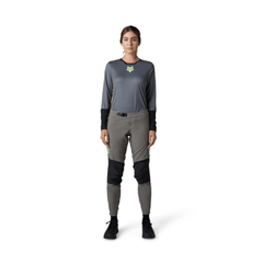 JERSEY FOX DEFEND RACE LS [GRIS OCURO] (PARA MUJER) - Todo Riders