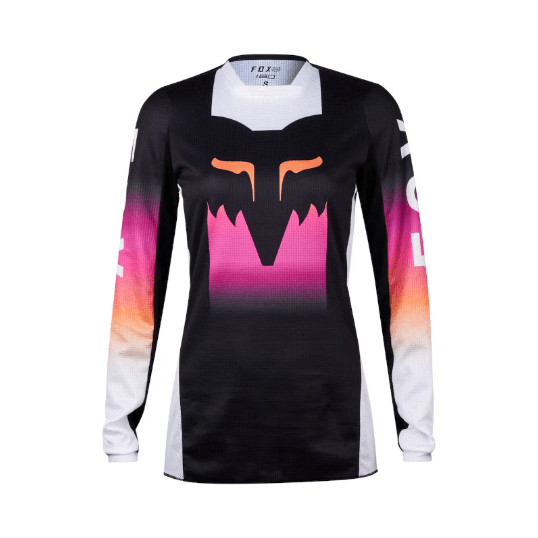 JERSEY FOX 180 FLORA [NEGRO/ROSA] (PARA DAMA) - Todo Riders