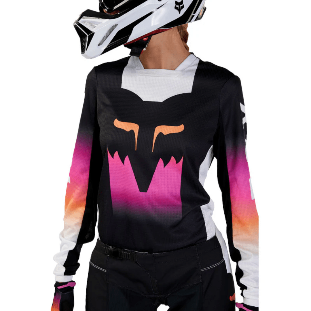 JERSEY FOX 180 FLORA [NEGRO/ROSA] (PARA DAMA) - Todo Riders