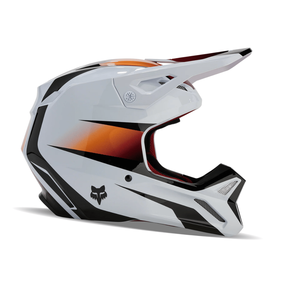 CASCO FOX V1 FLORA [WHT/BLK] - Todo Riders
