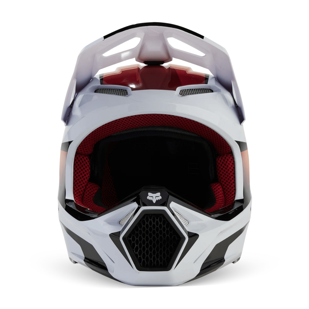 CASCO FOX V1 FLORA [WHT/BLK] - Todo Riders