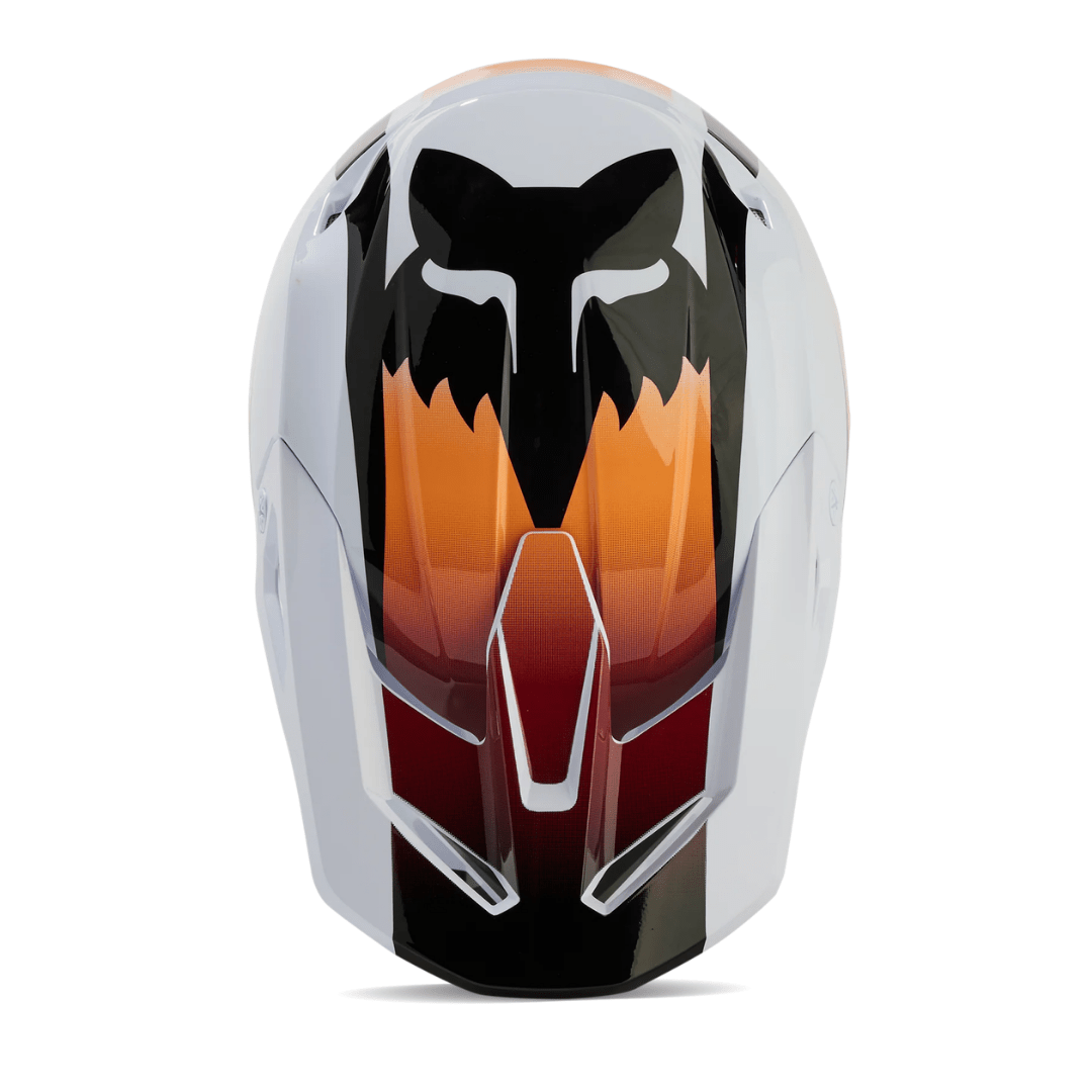 CASCO FOX V1 FLORA [WHT/BLK] - Todo Riders