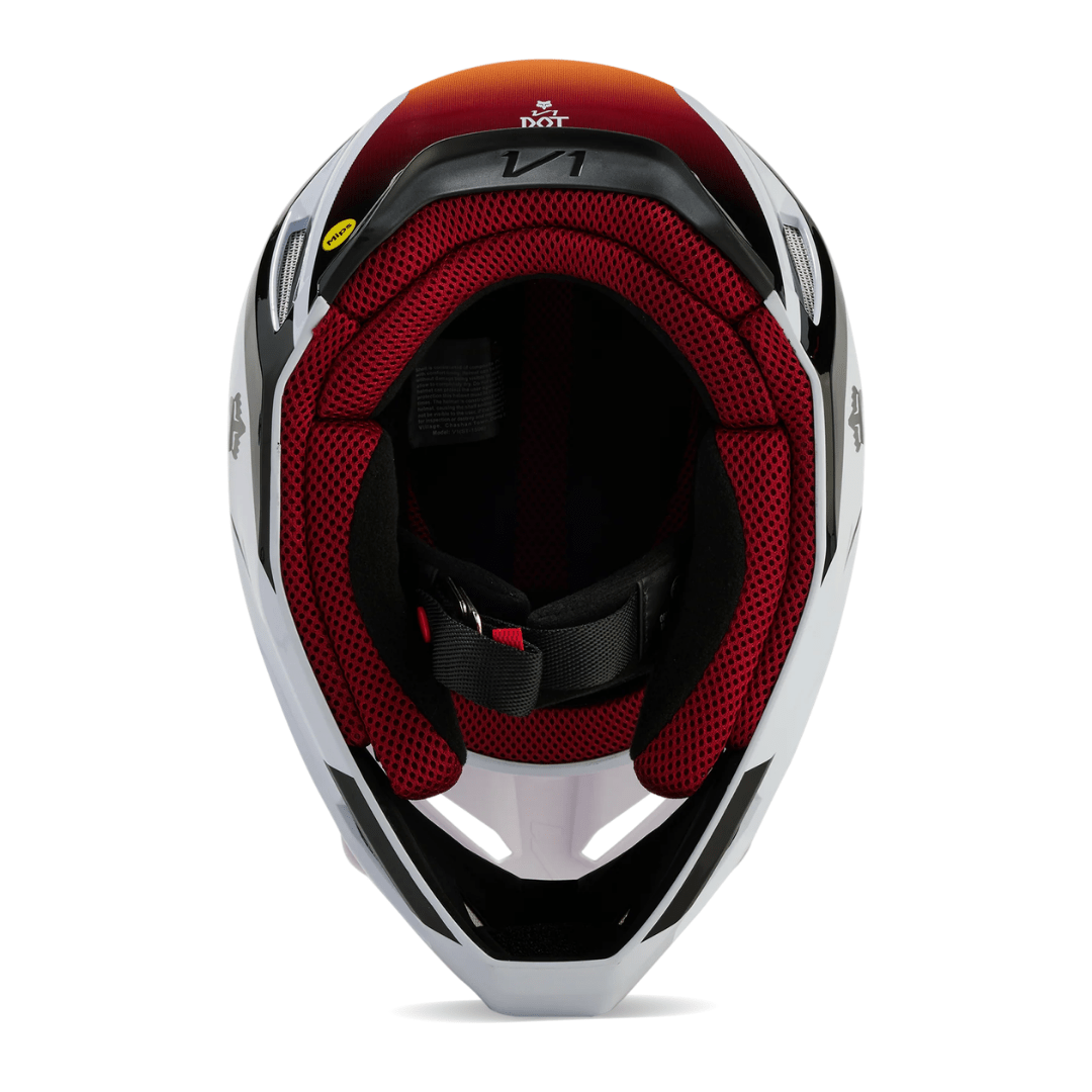 CASCO FOX V1 FLORA [WHT/BLK] - Todo Riders