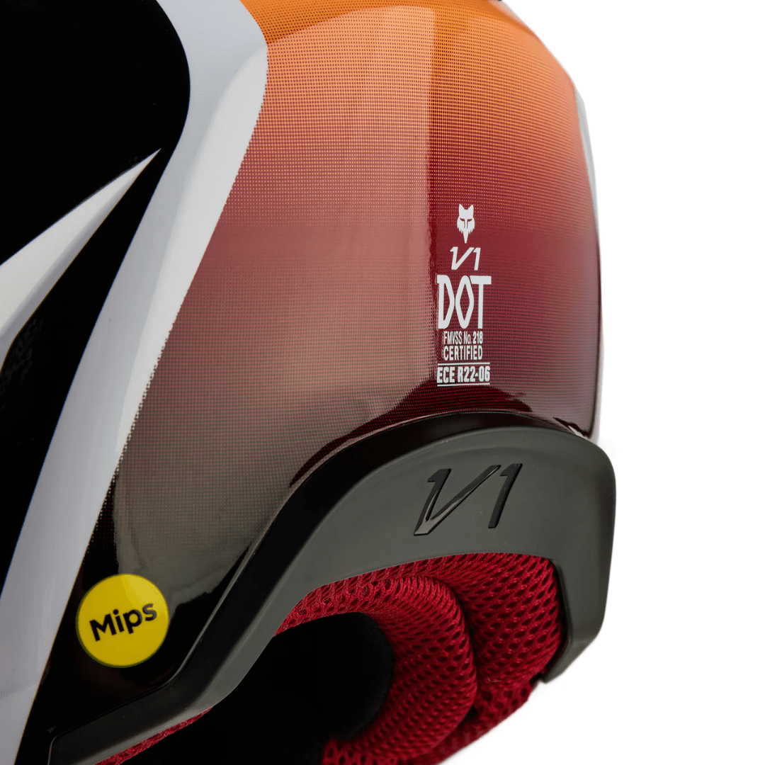CASCO FOX V1 FLORA [WHT/BLK] - Todo Riders