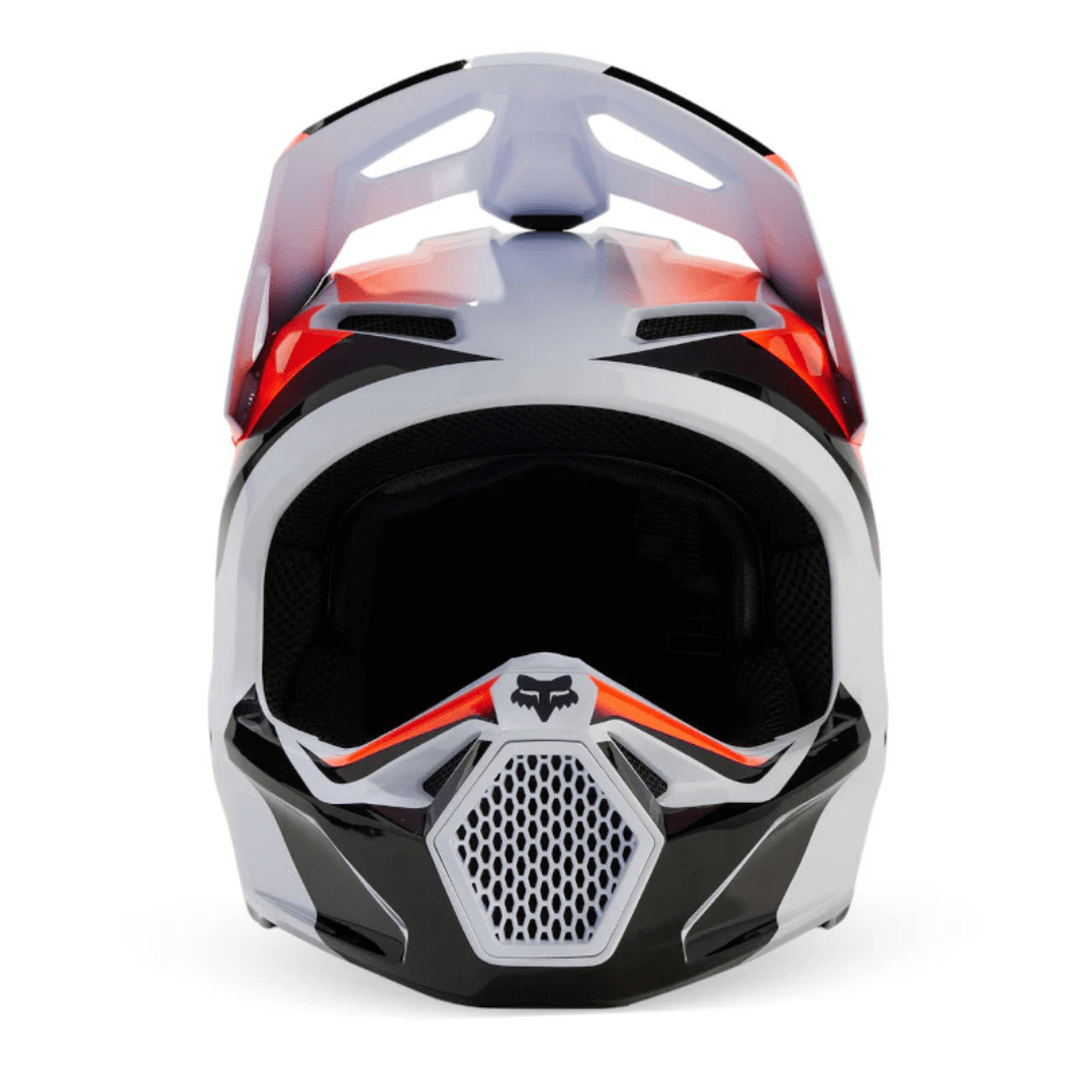 CASCO FOX V1 STREAK [BLANCO/NARANJA] - Todo Riders