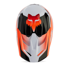 CASCO FOX V1 STREAK [BLANCO/NARANJA] - Todo Riders