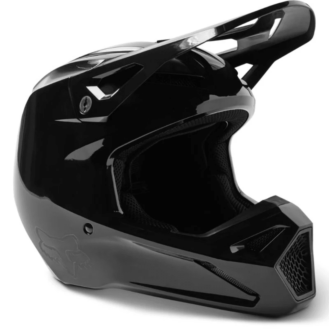 CASCO FOX V1 SOLID DOT/ECE [NEGRO BRILLANTE] - Todo Riders