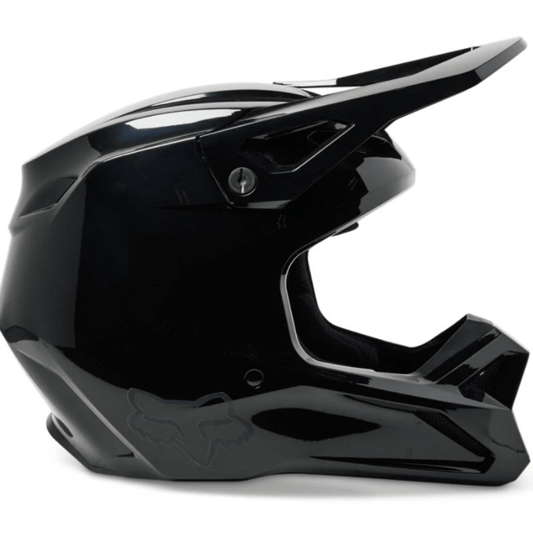 CASCO FOX V1 SOLID DOT/ECE [NEGRO BRILLANTE] - Todo Riders