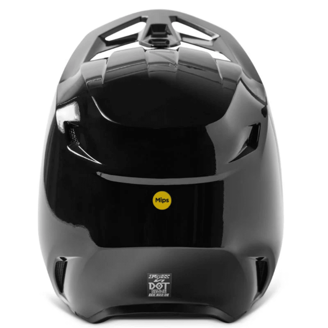 CASCO FOX V1 SOLID DOT/ECE [NEGRO BRILLANTE] - Todo Riders