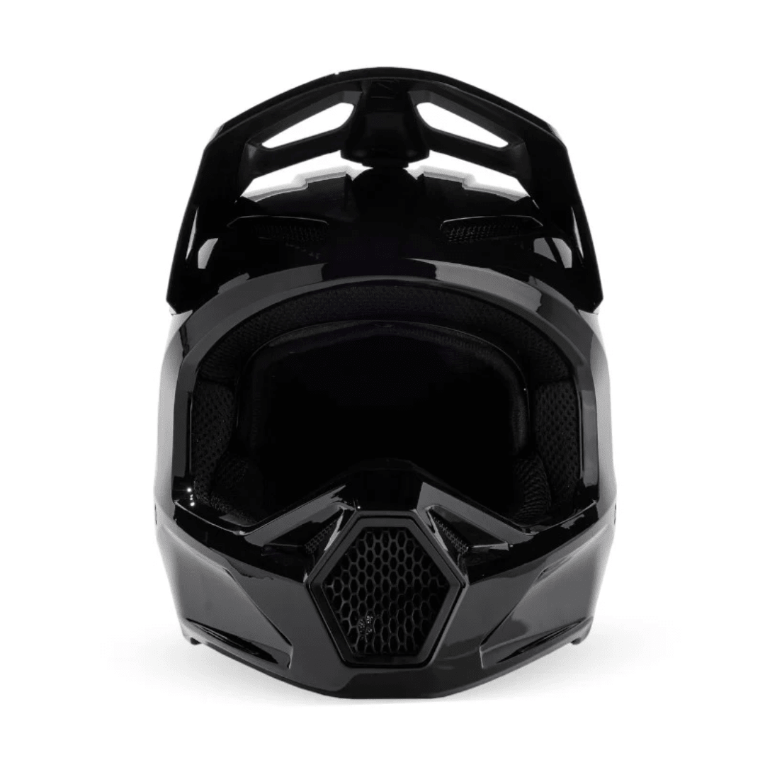 CASCO FOX V1 SOLID [NEGRO BRILLANTE] - Todo Riders