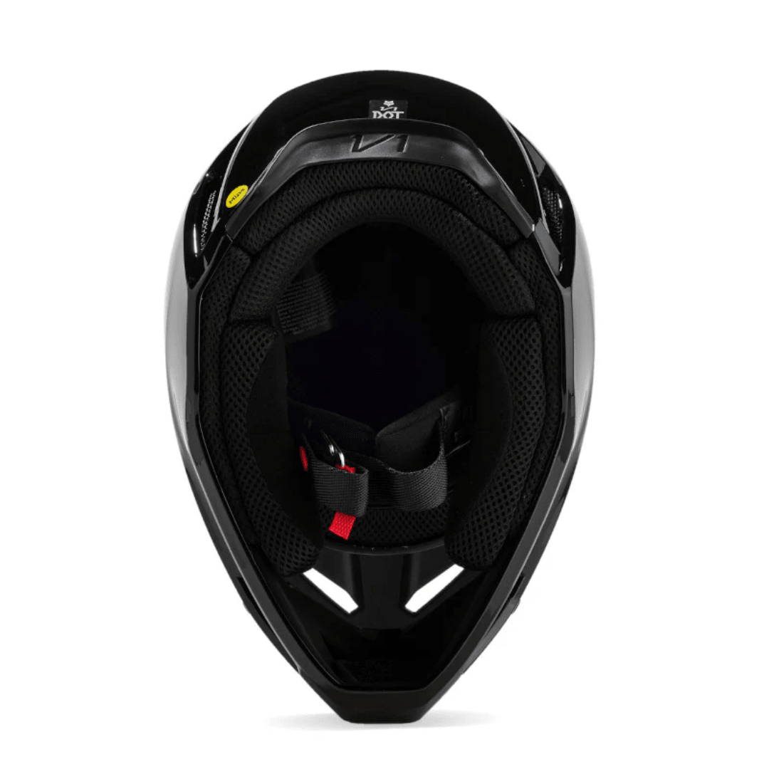 CASCO FOX V1 SOLID [NEGRO BRILLANTE] - Todo Riders