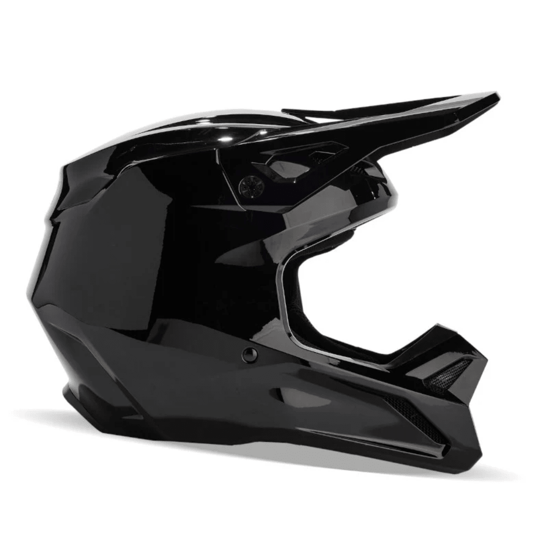 CASCO FOX V1 SOLID [NEGRO BRILLANTE] - Todo Riders