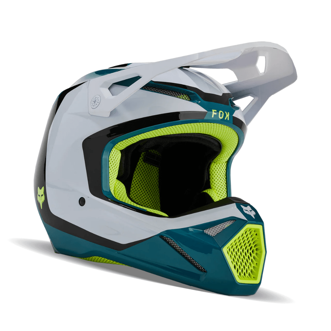 CASCO FOX V1 NITRO [AZUL/VERDE] - Todo Riders