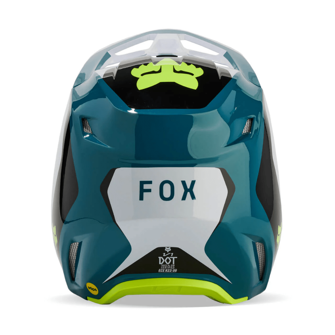 CASCO FOX V1 NITRO [AZUL/VERDE] - Todo Riders
