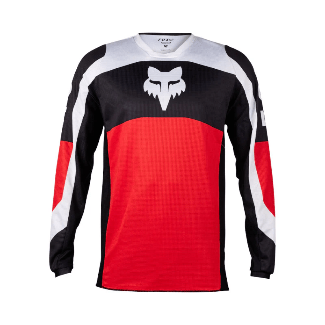 JERSEY FOX 180 NITRO [BLANCO/ROJO] - Todo Riders