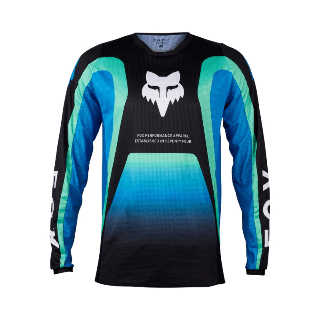 JERSEY FOX 180 BALLAST [NEGRO/AZUL] - Todo Riders
