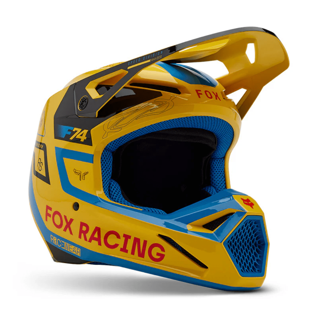 CASCO FOX V1 RACE SPEC [AMARILLO] - Todo Riders