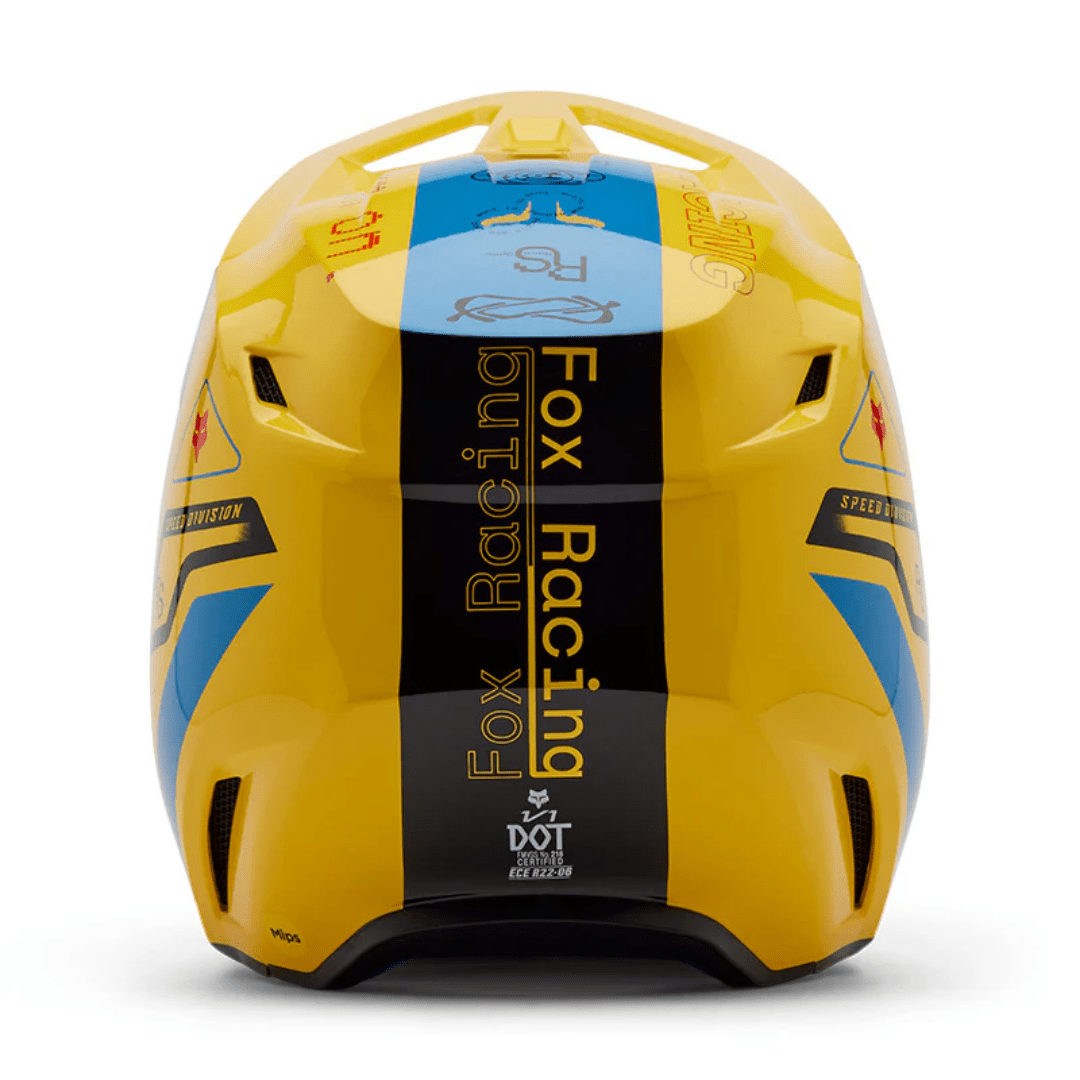 CASCO FOX V1 RACE SPEC [AMARILLO] - Todo Riders