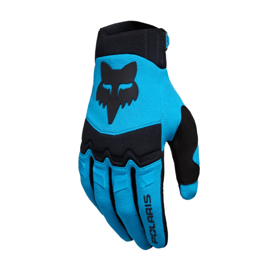 GUANTES FOX DIRTPAW DRIVE POLARIS [NEGRO/AZUL] - Todo Riders