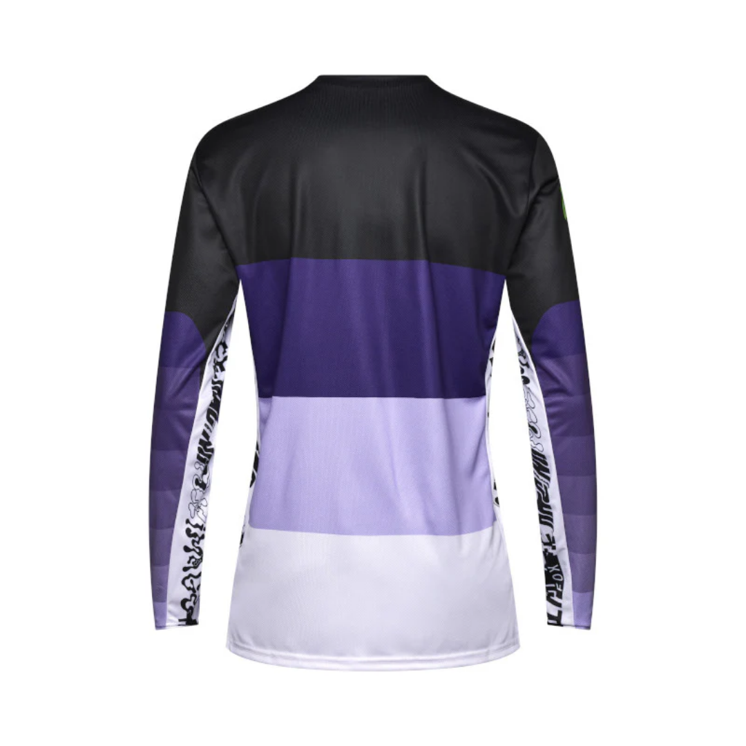 JERSEY FOX RANGER GRID LS [NEGRO/MORADO]