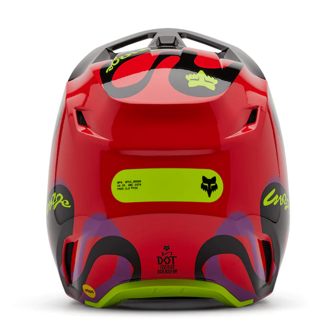 CASCO FOX V1 EMOTION [ROJO] - Todo Riders