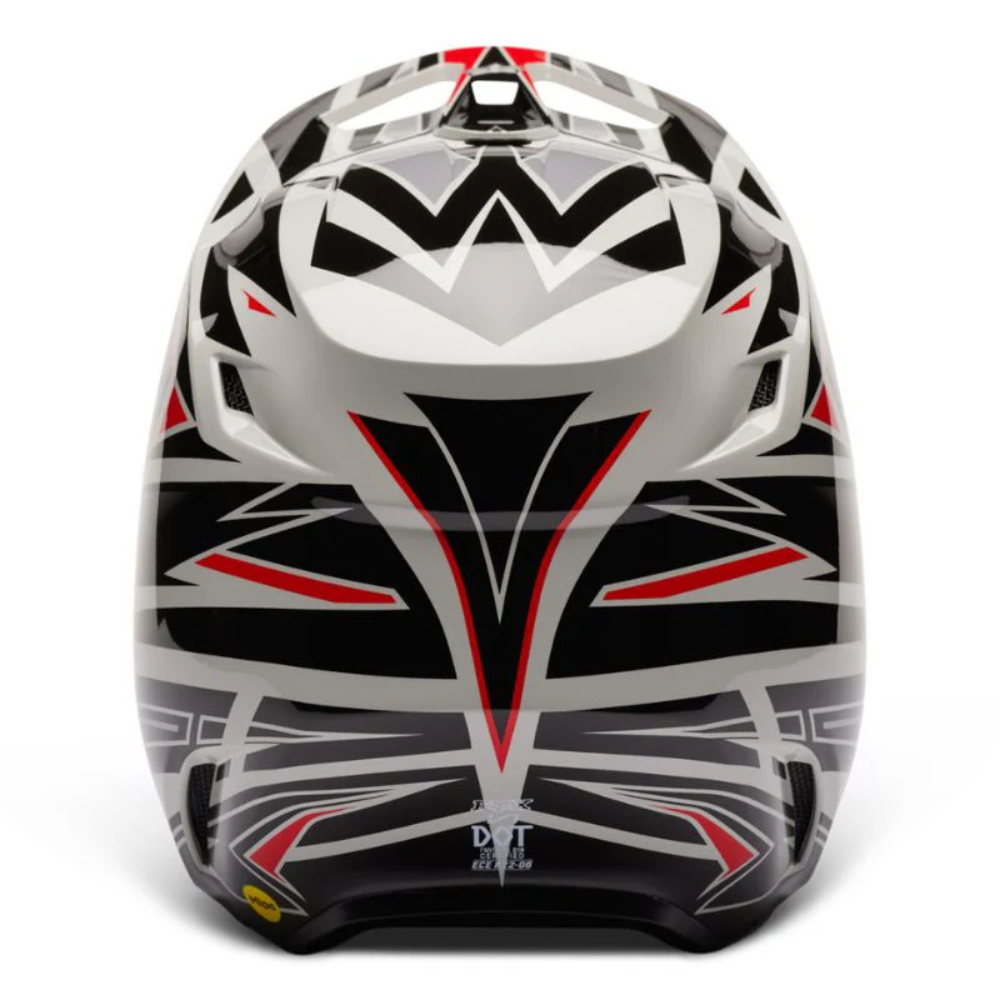 CASCO FOX V1 GOAT STRAFER DOT/ECE [GRIS/NARANJA]