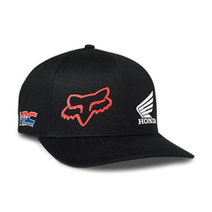 GORRA FOX X HONDA FLEXFIT [NEGRO]