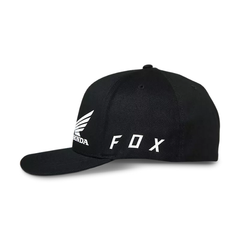 GORRA FOX X HONDA FLEXFIT [NEGRO]