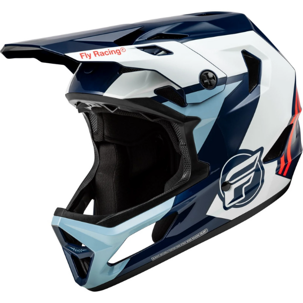 CASCO FLY RAYCE ROJO/BLANCO/AZUL