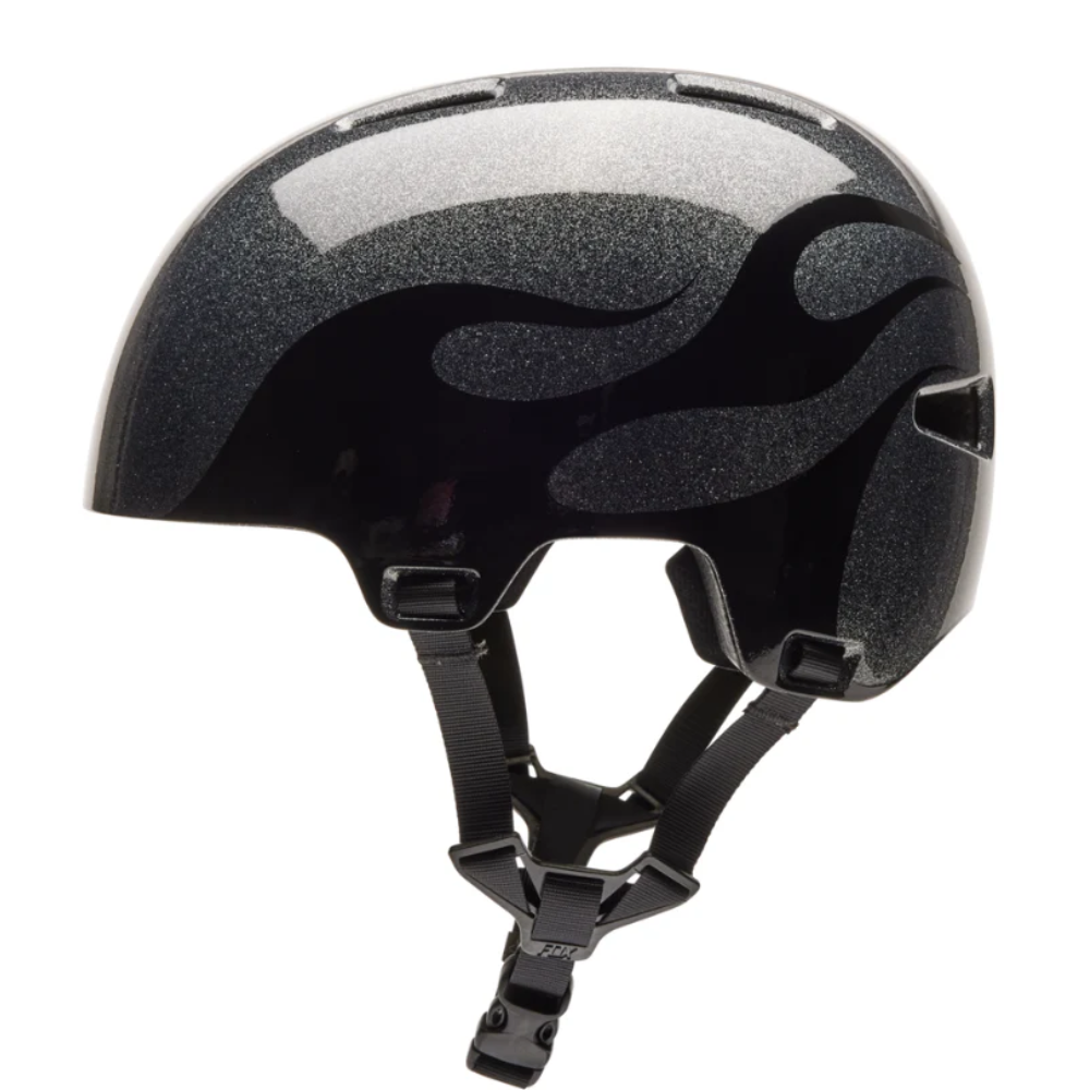 CASCO FOX FLIGHT SILVER METAL CE [NEGRO BRILLANTE]
