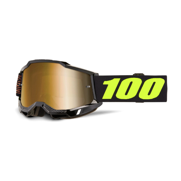 GOGGLE 100% ACCURI 2 FAIRBANKS LENTE DORADO ESPEJO