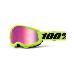 GOGGLE 100% STRATA 2 AMARILLO NEON