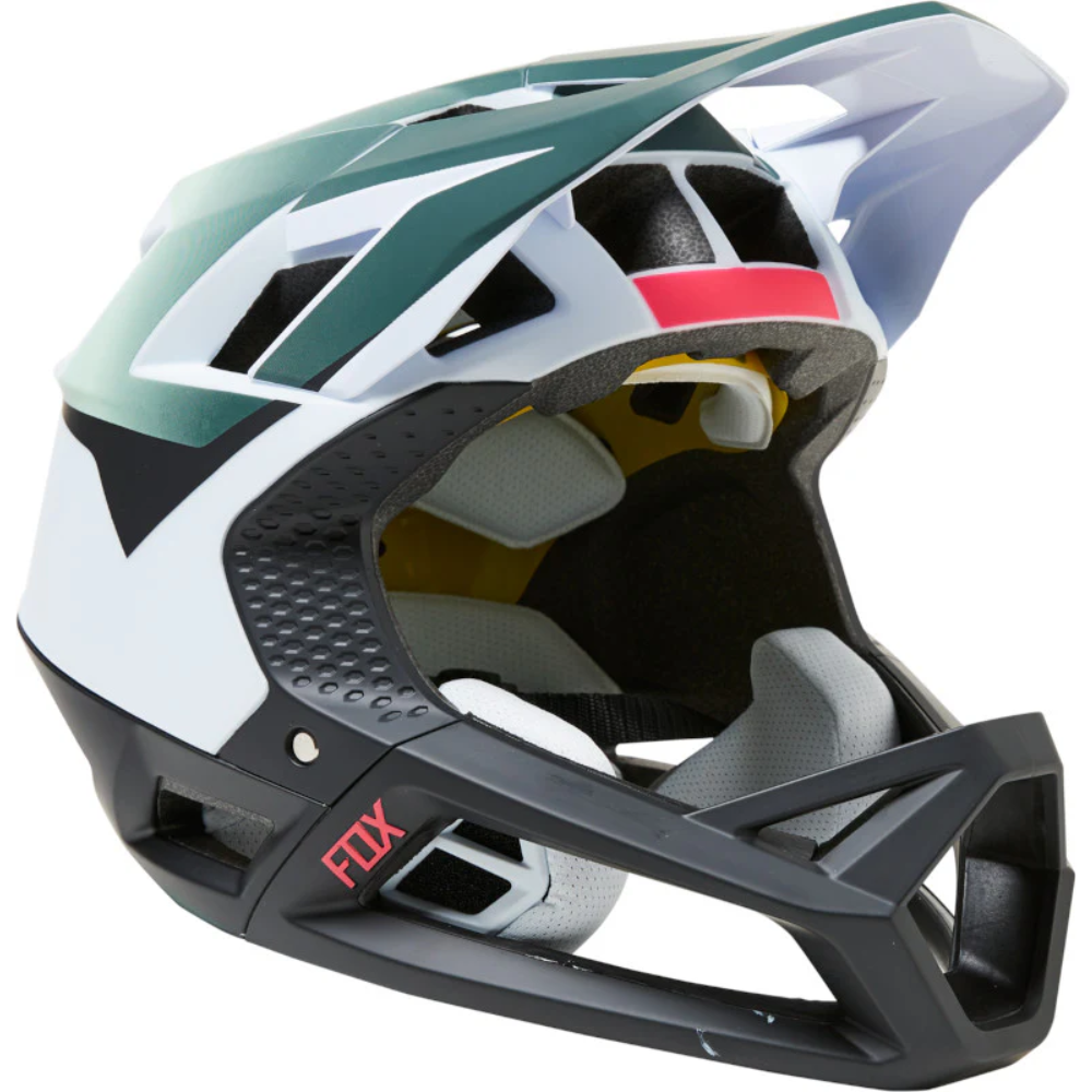 CASCO FOX PROFRAME BLOCKED [AZUL/NEGRO]