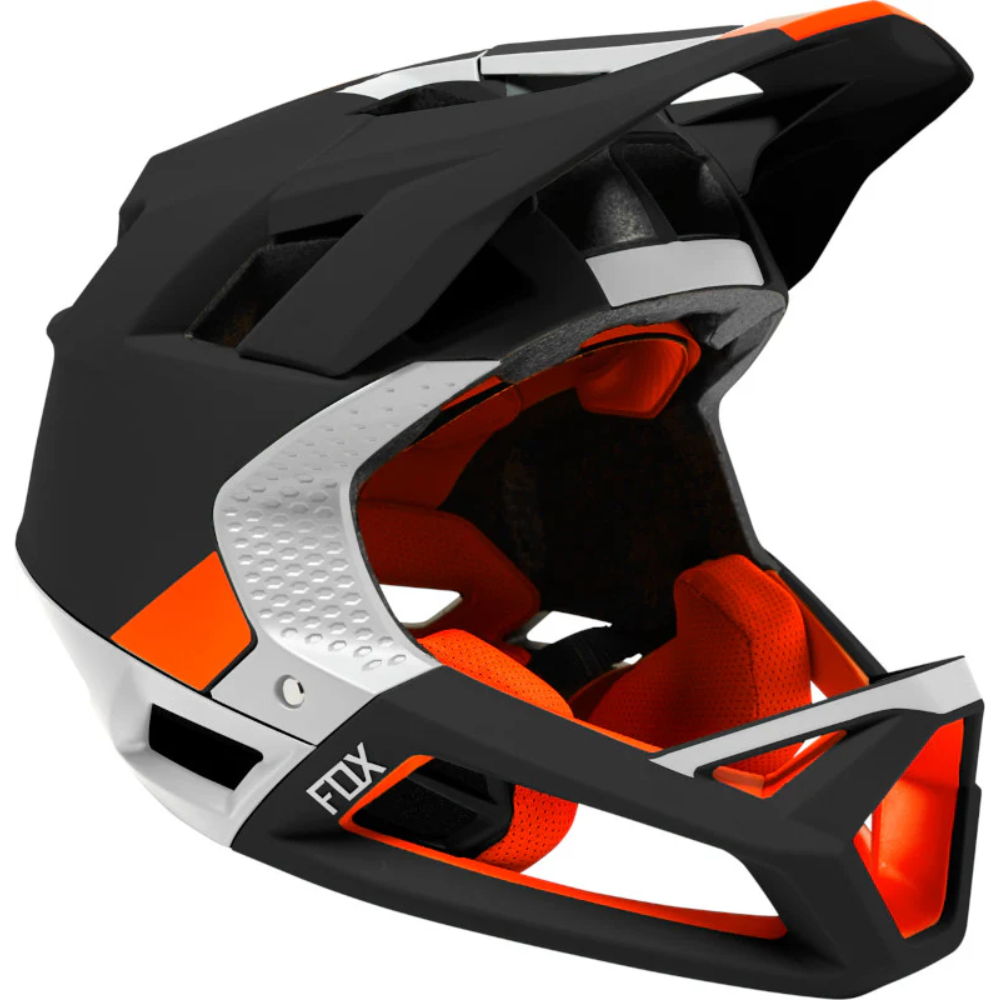 CASCO FOX PROFRAME BLOCKED [NEGRO/NARANJA]