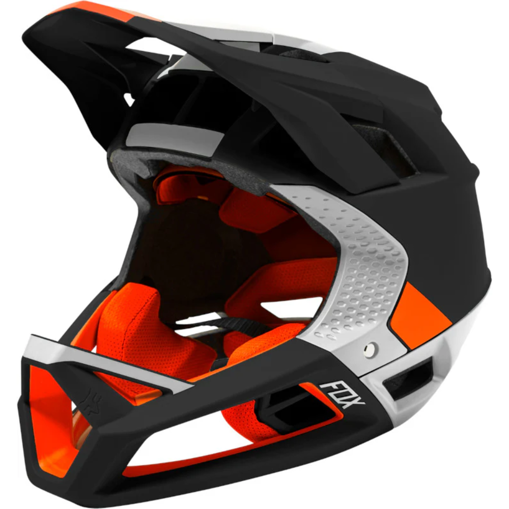 CASCO FOX PROFRAME BLOCKED [NEGRO/NARANJA]