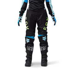 UNIFORME FOX 180 RACE SPEC [NEGRO/AZUL] (PARA DAMA)