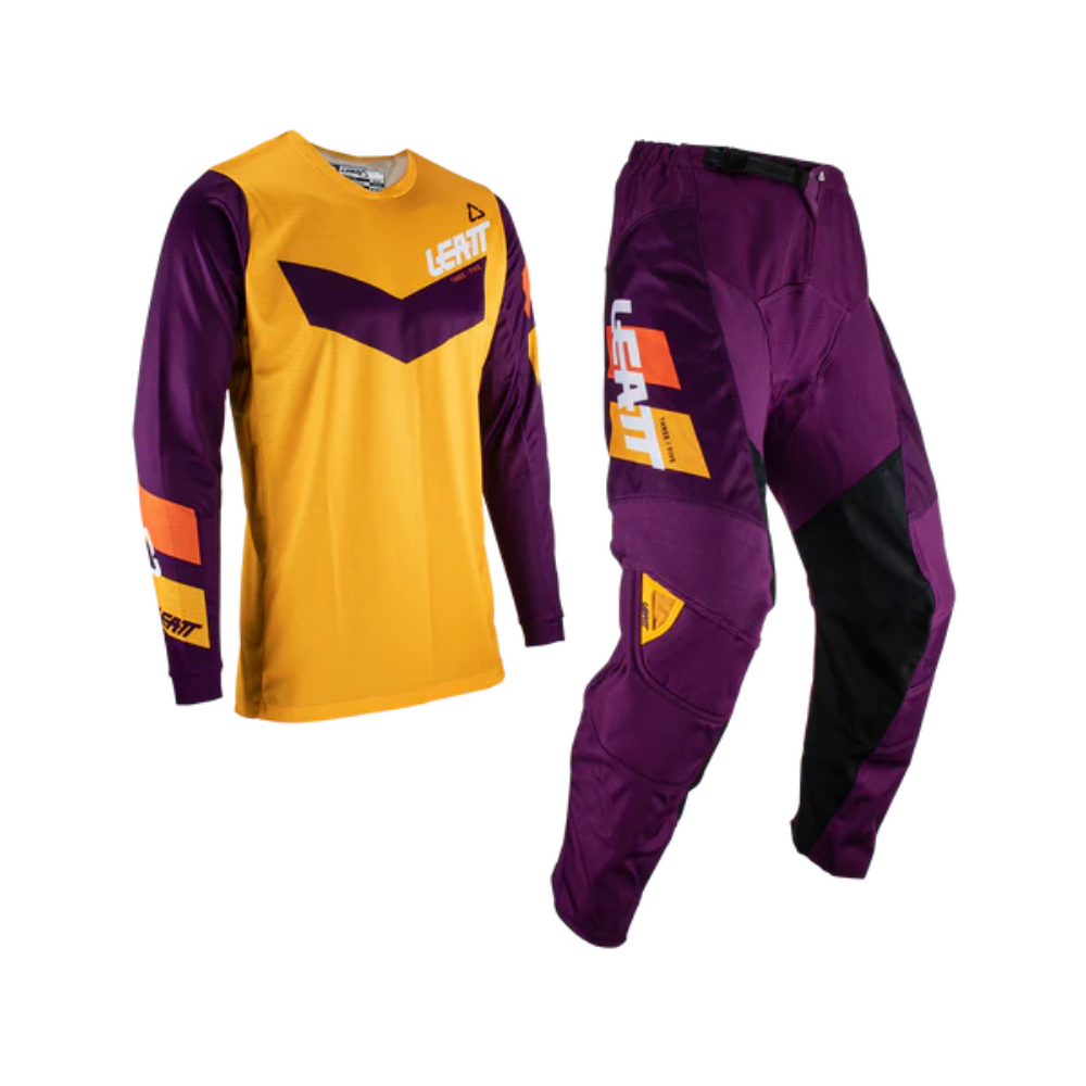 Leatt - Ride Kit Moto 3.5 Junior & Mini (MORADO/AMARILLO)