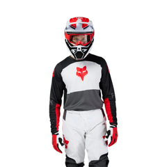 UNIFORME FOX 180 FLOW [BLANCO/ ROJO]