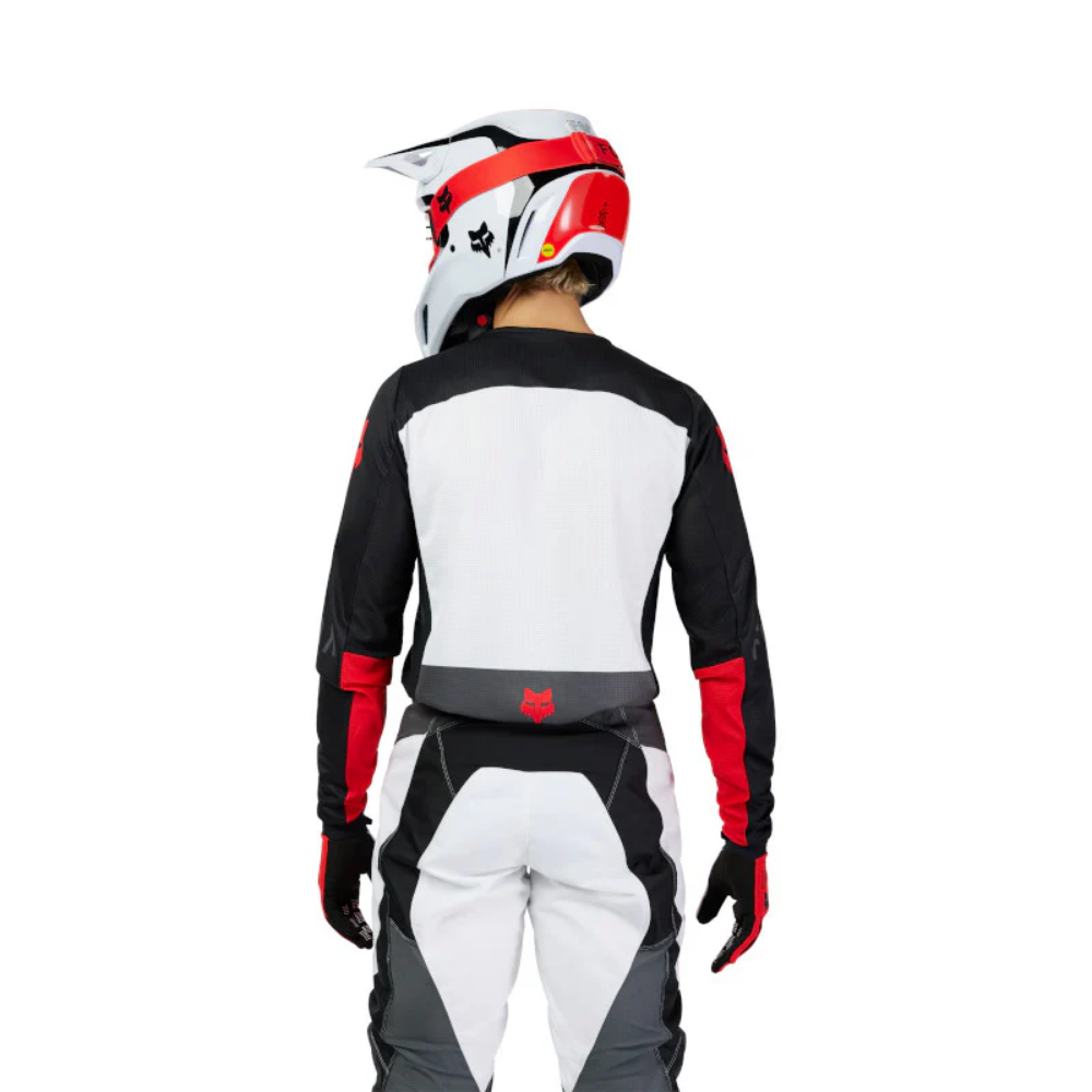 UNIFORME FOX 180 FLOW [BLANCO/ ROJO]